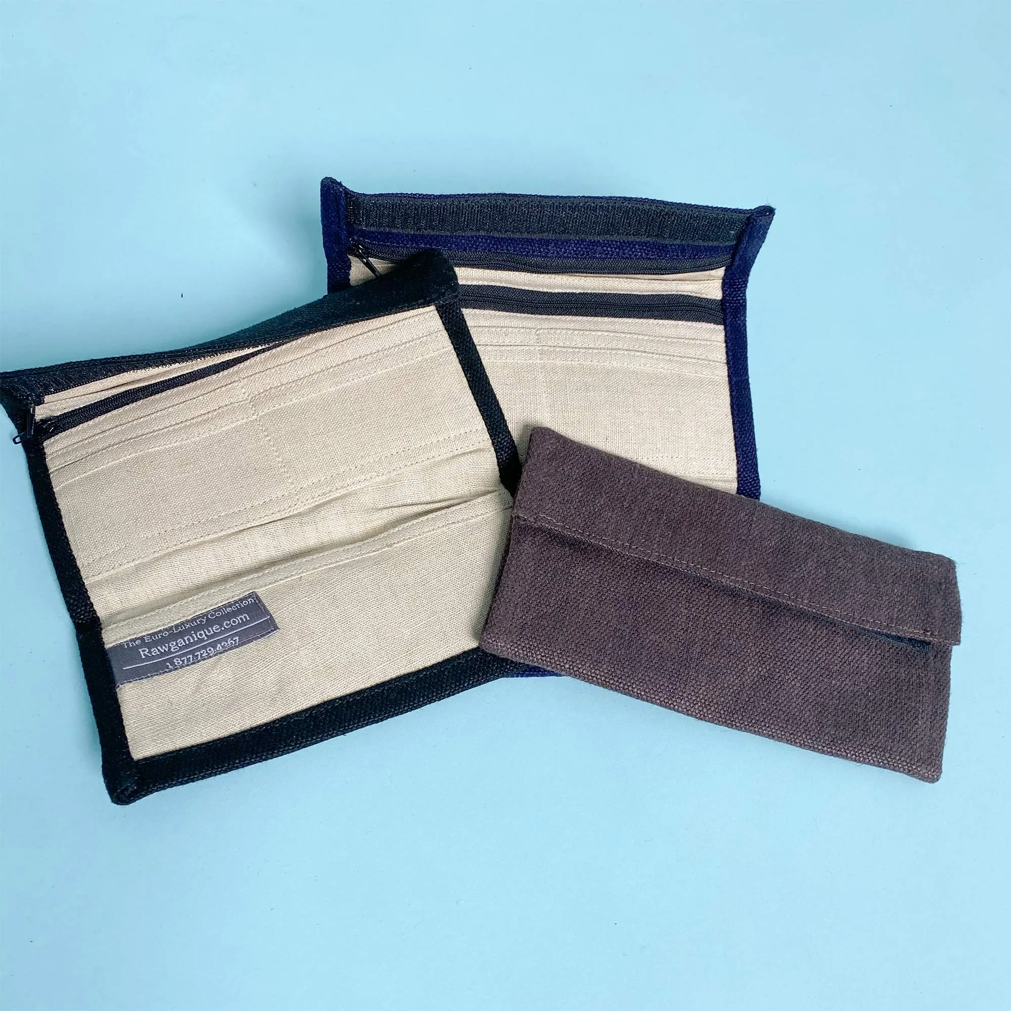 100% Organic Hemp Checkbook Wallet (Plastic-free)