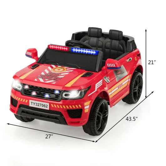 12V Kids Electric Ride on Car With Remote Control-Red