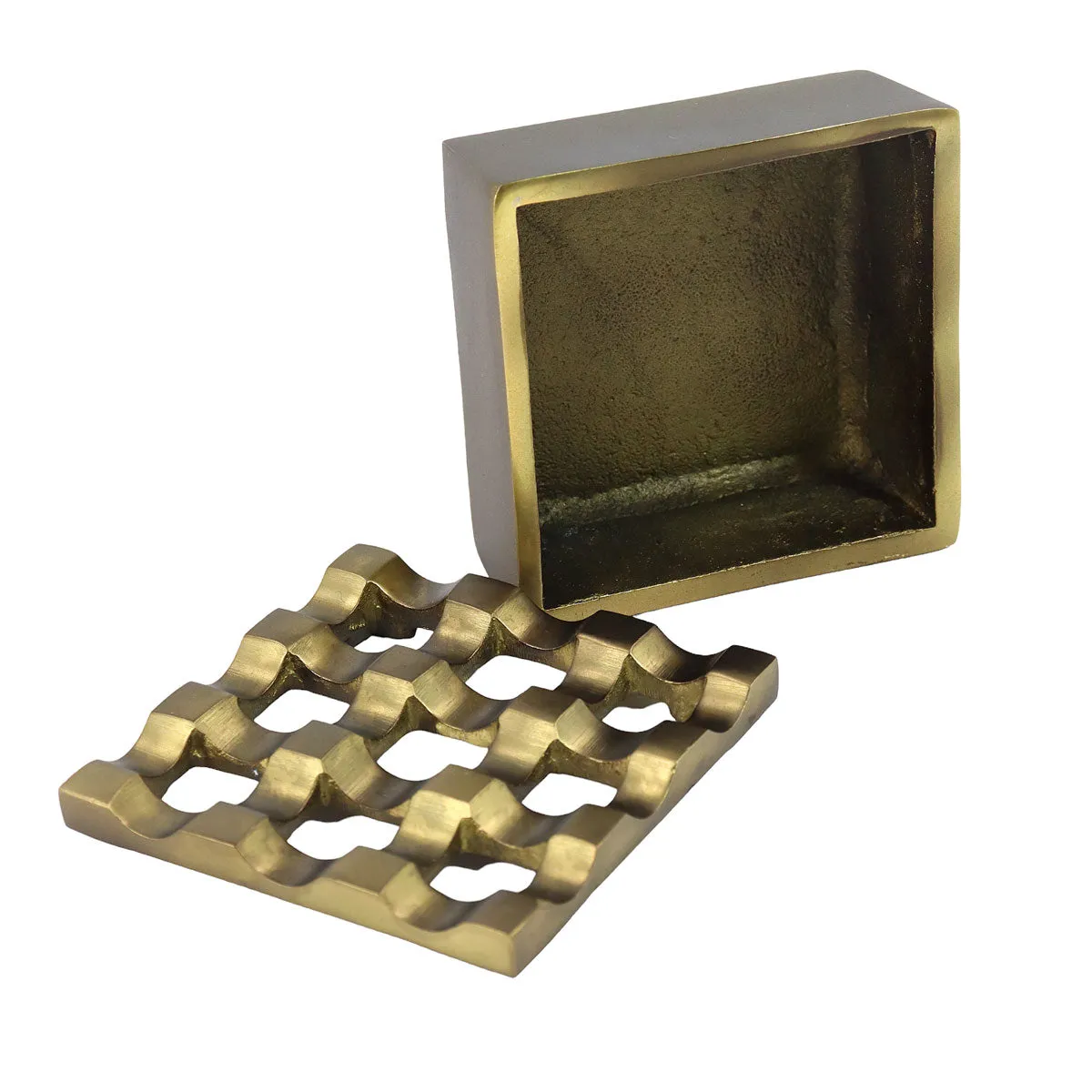 9 Holes Metal Ash Trays Bronze