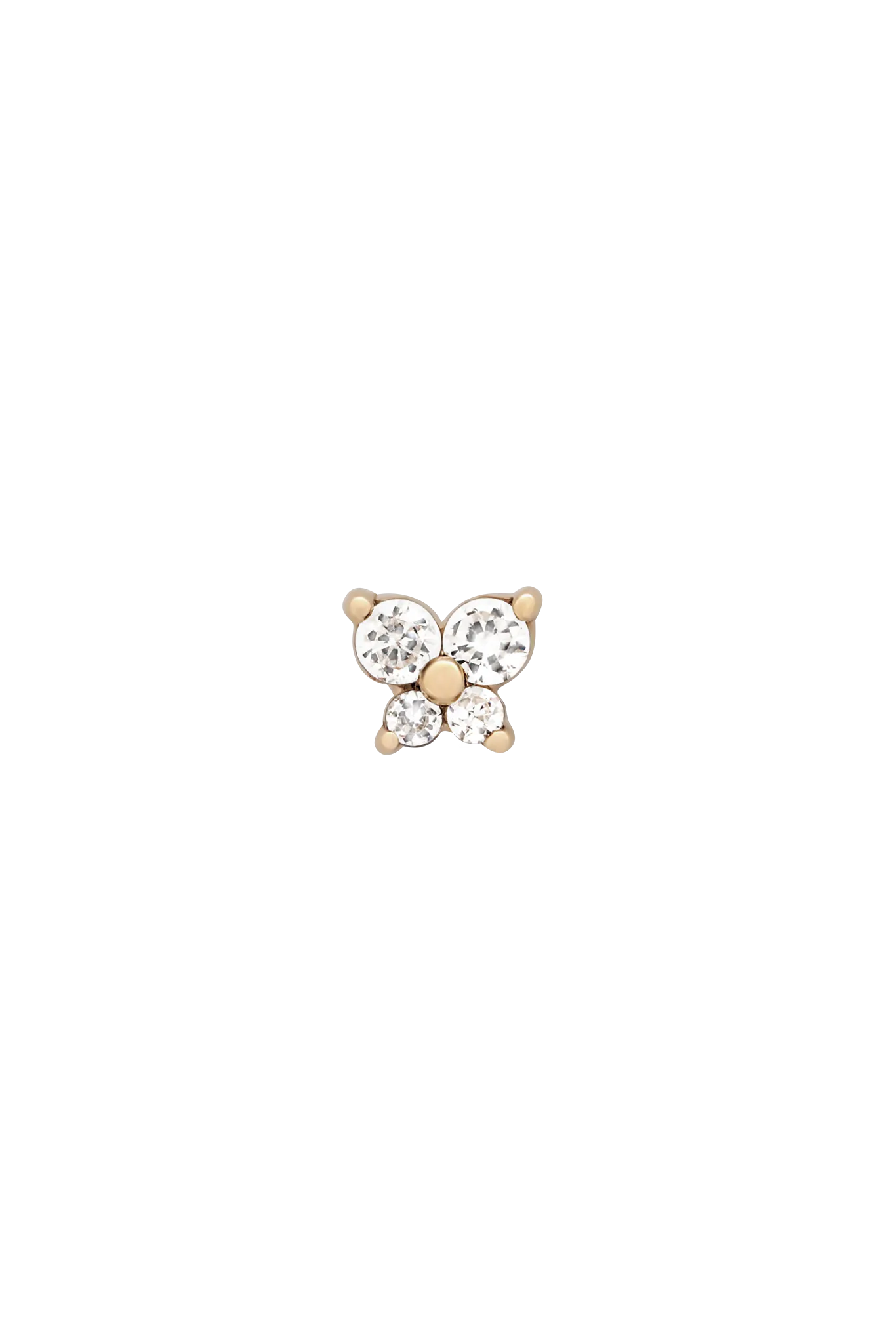 9K Solid Gold Cho Butterfly Single Stud (Mystery Colour)