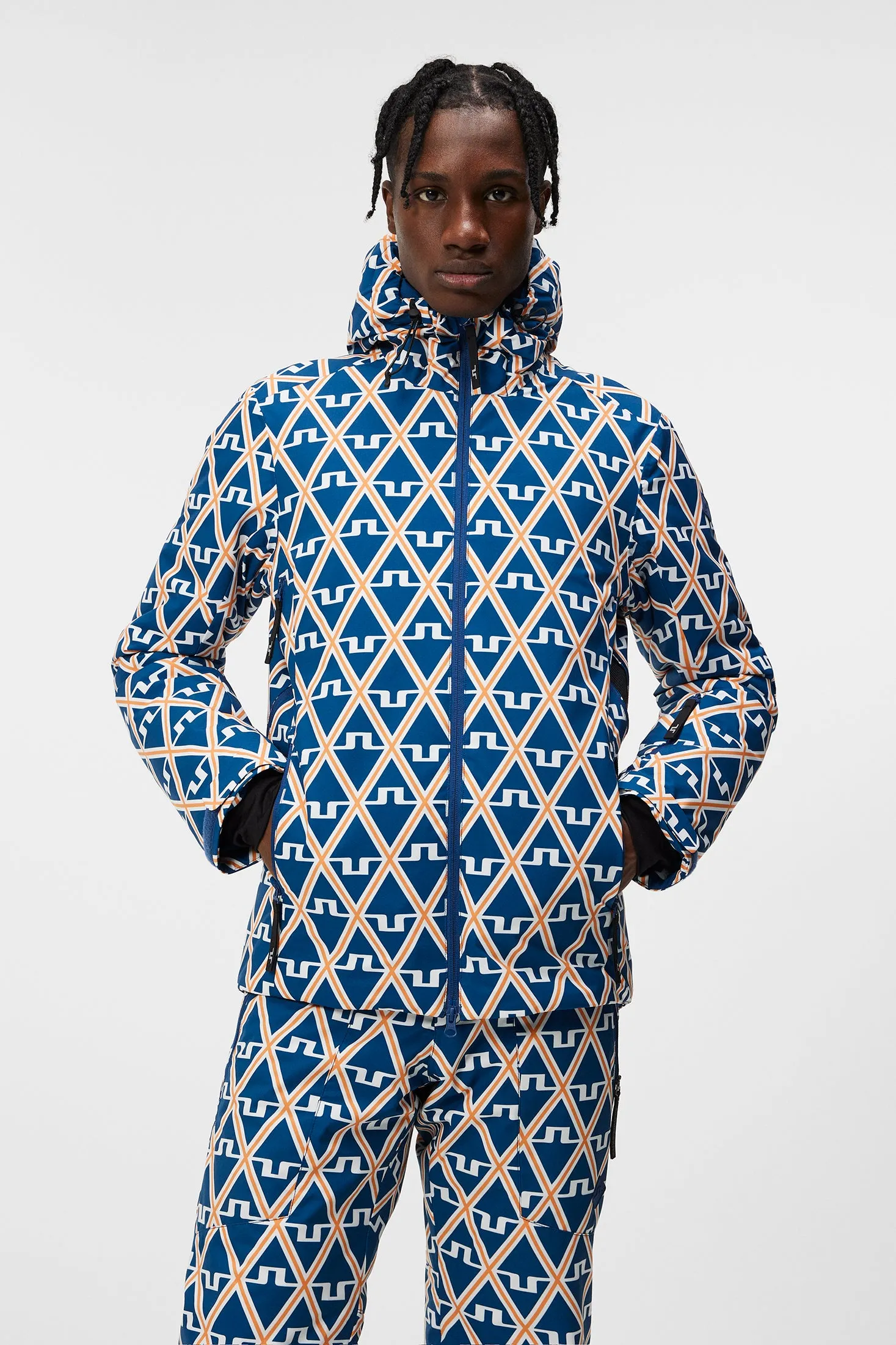 Ace Jacket Printed / Estate Blue Diamond