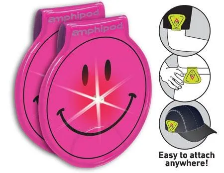 Amphipod Vizlet LED Smileys Wearable Reflectors (2 Pack)