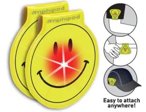 Amphipod Vizlet LED Smileys Wearable Reflectors (2 Pack)