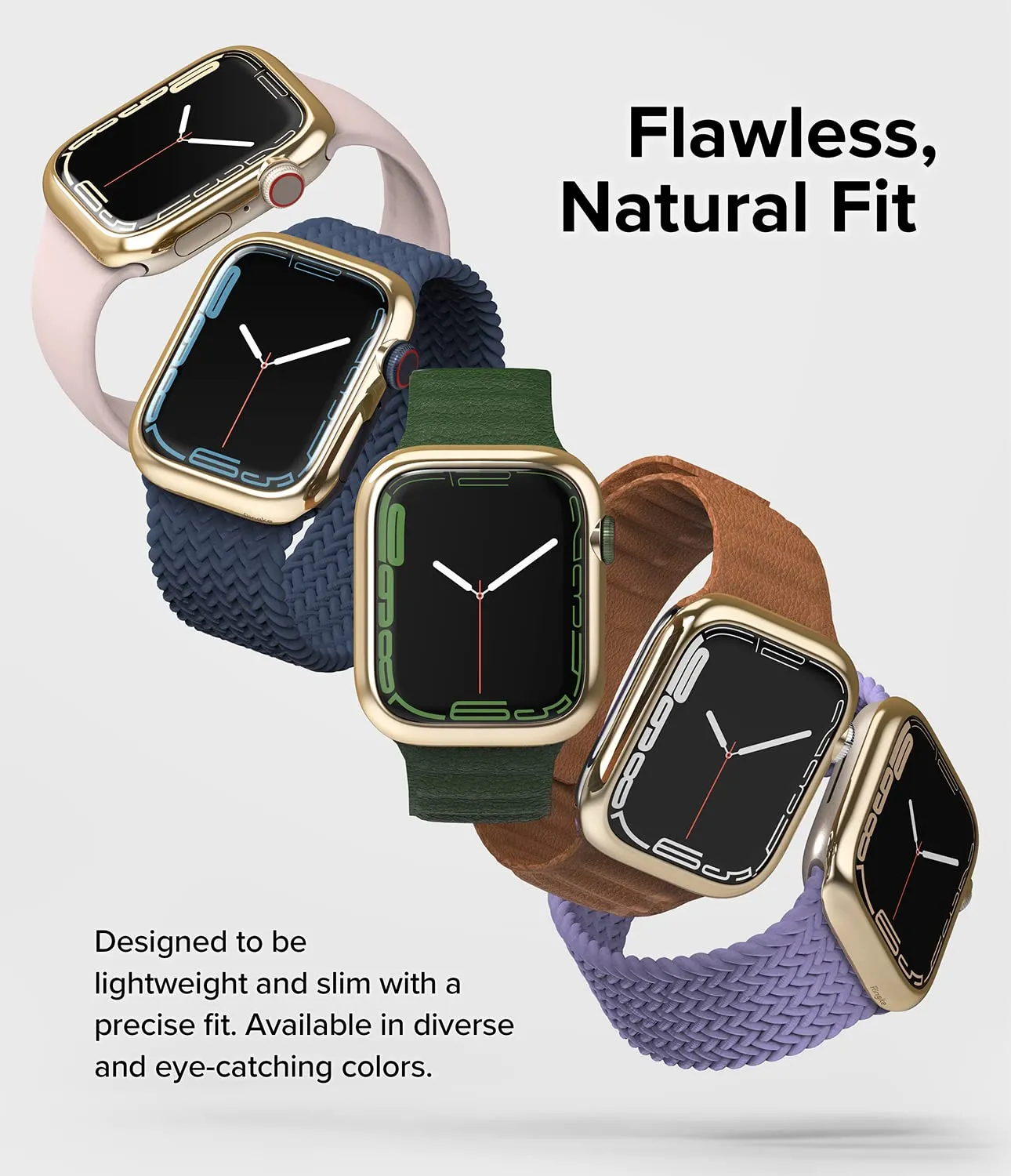 Bezel Styling Compatible with Apple Watch 7 45mm - Gold (45-05)