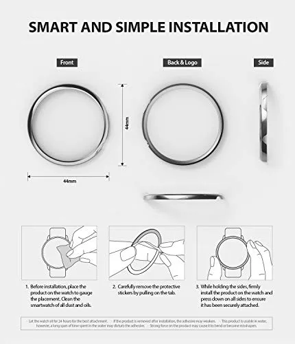 Bezel Styling Cover for Galaxy Watch Active 2 44mm (2019) - GW-A2-44-01 [Stainless Steel]