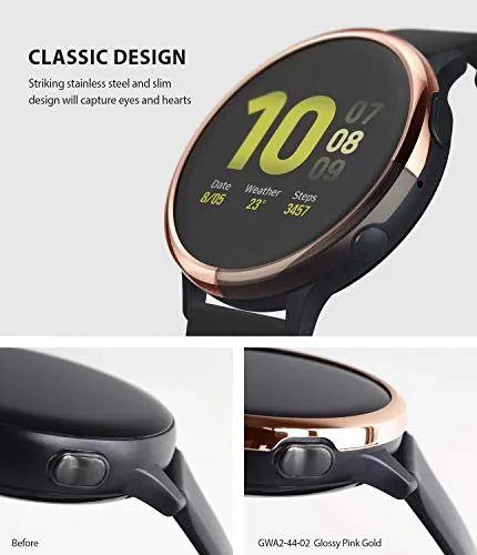 Bezel Styling Cover for Galaxy Watch Active 2 44mm (2019) - GW-A2-44-02 [Stainless Steel]