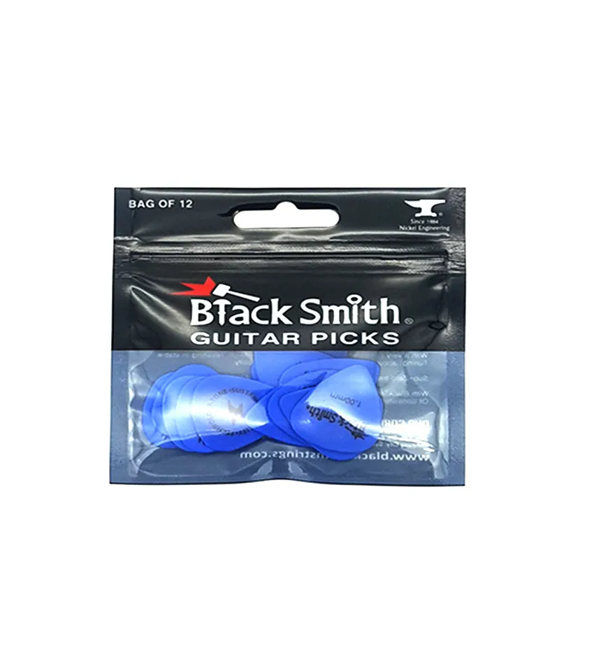 Black Smith Standard Guitar Pick (Bag of 12) - 1.0mm (Blue) - SDP010BE-H