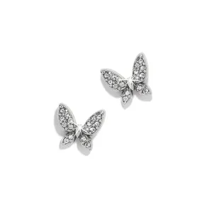 Brighton Enchanting Butterfly Post Earrings Silver