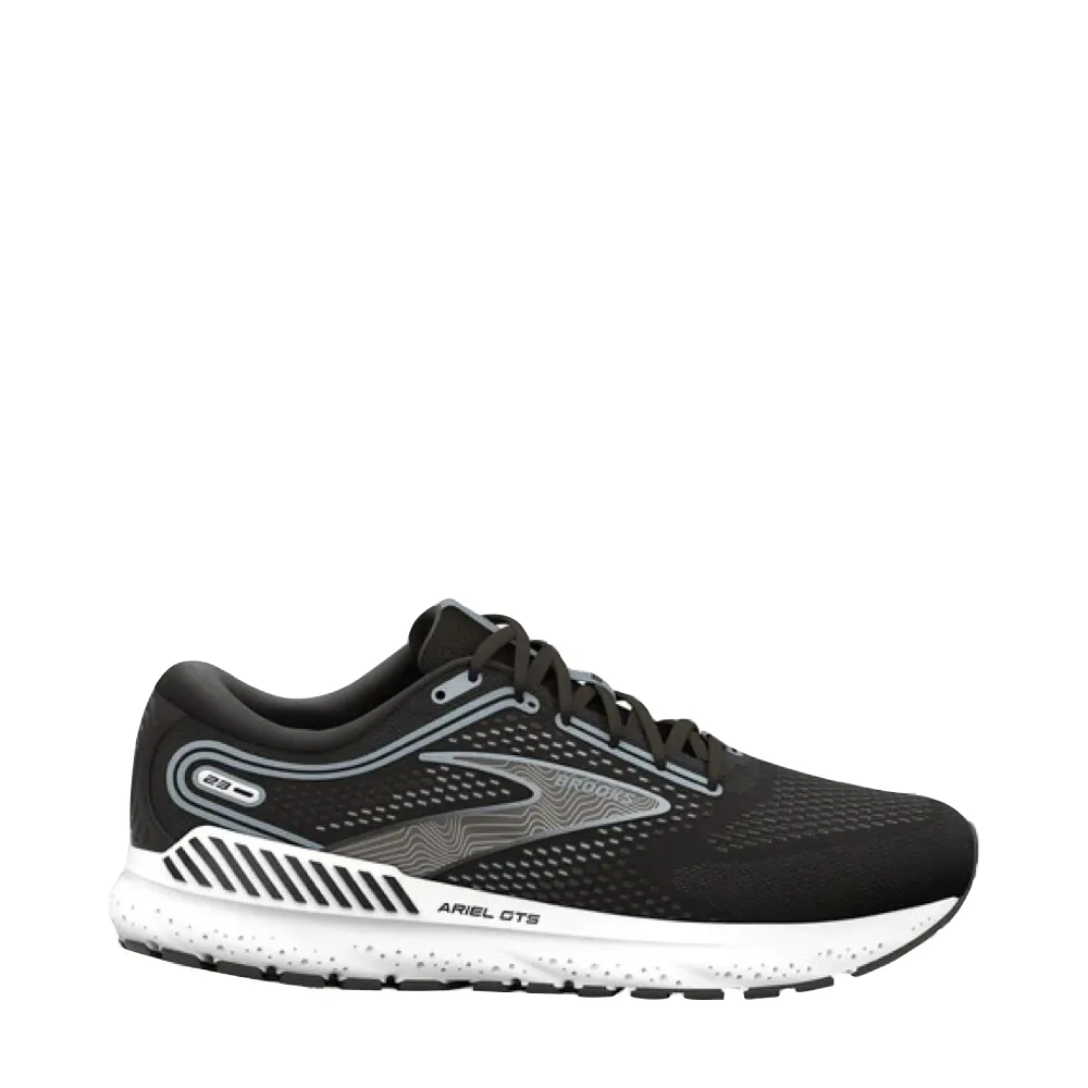 Brooks Women's Ariel GTS 23 Running Sneaker in Black/Grey/White