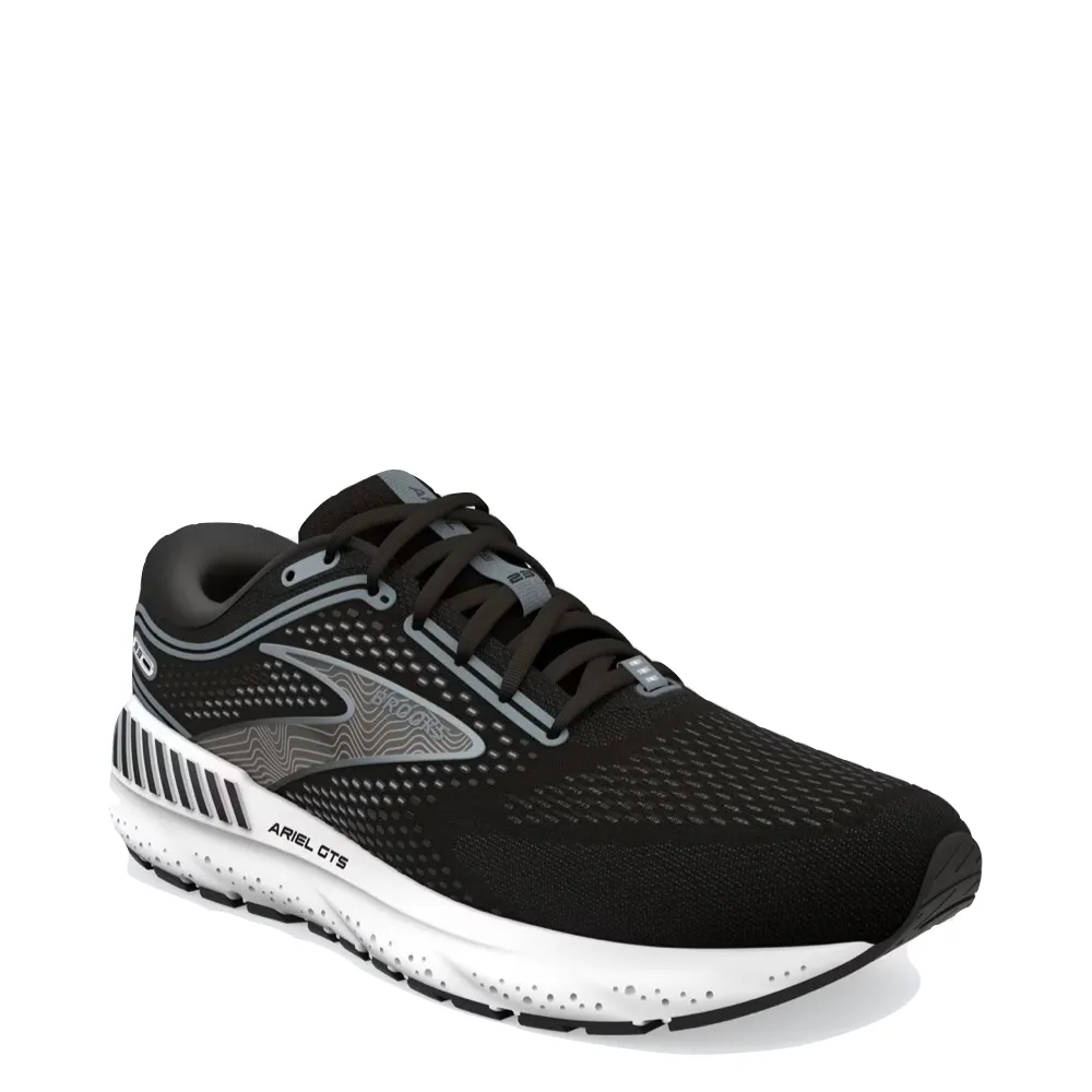 Brooks Women's Ariel GTS 23 Running Sneaker in Black/Grey/White