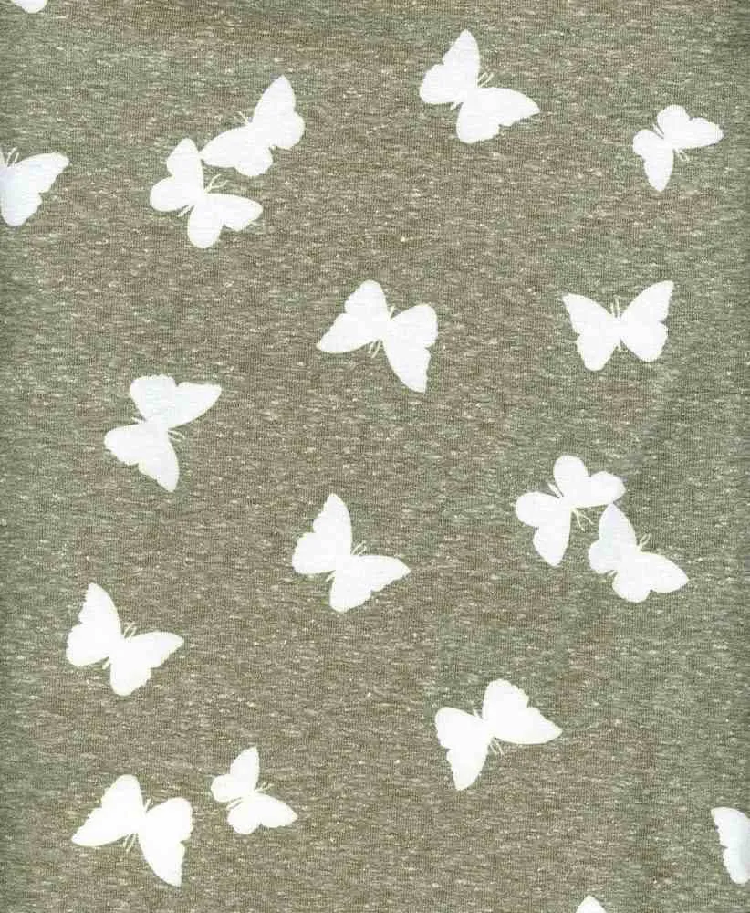 BUTTERFLY PRINT ON TRI BLEND POLY COTTON RAYON NFB200802-046