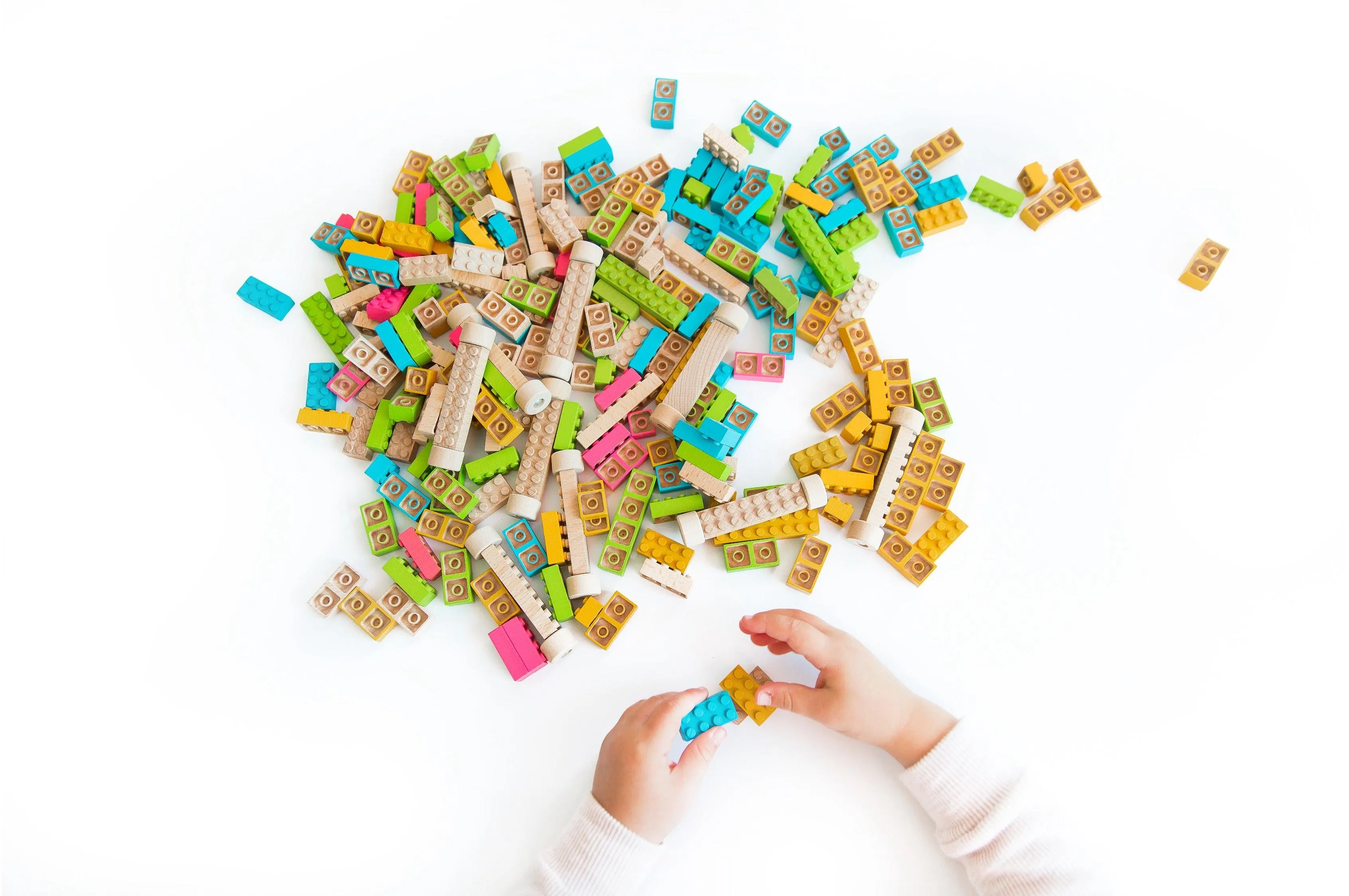 Color Wood Bricks 109pcs