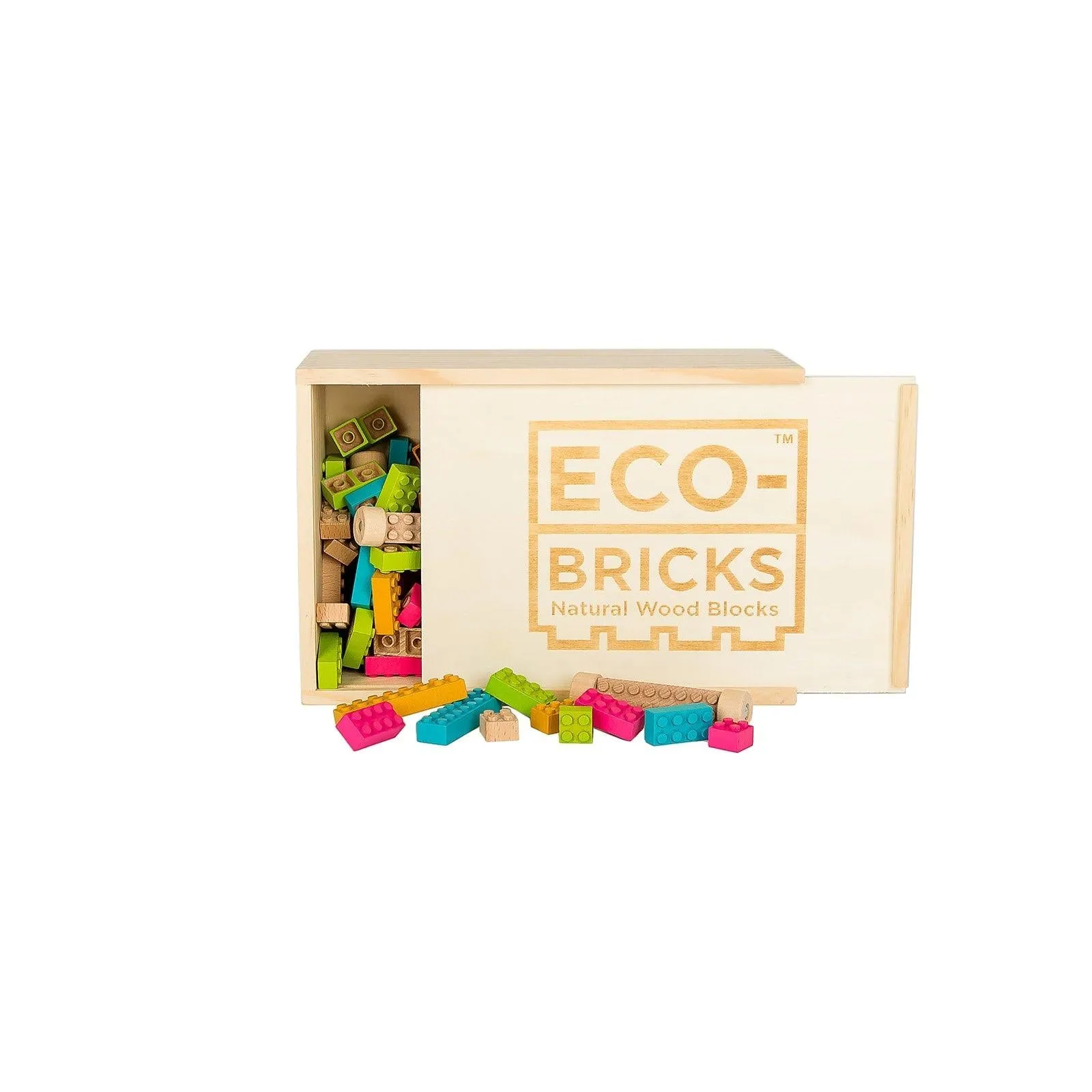 Color Wood Bricks 206pcs