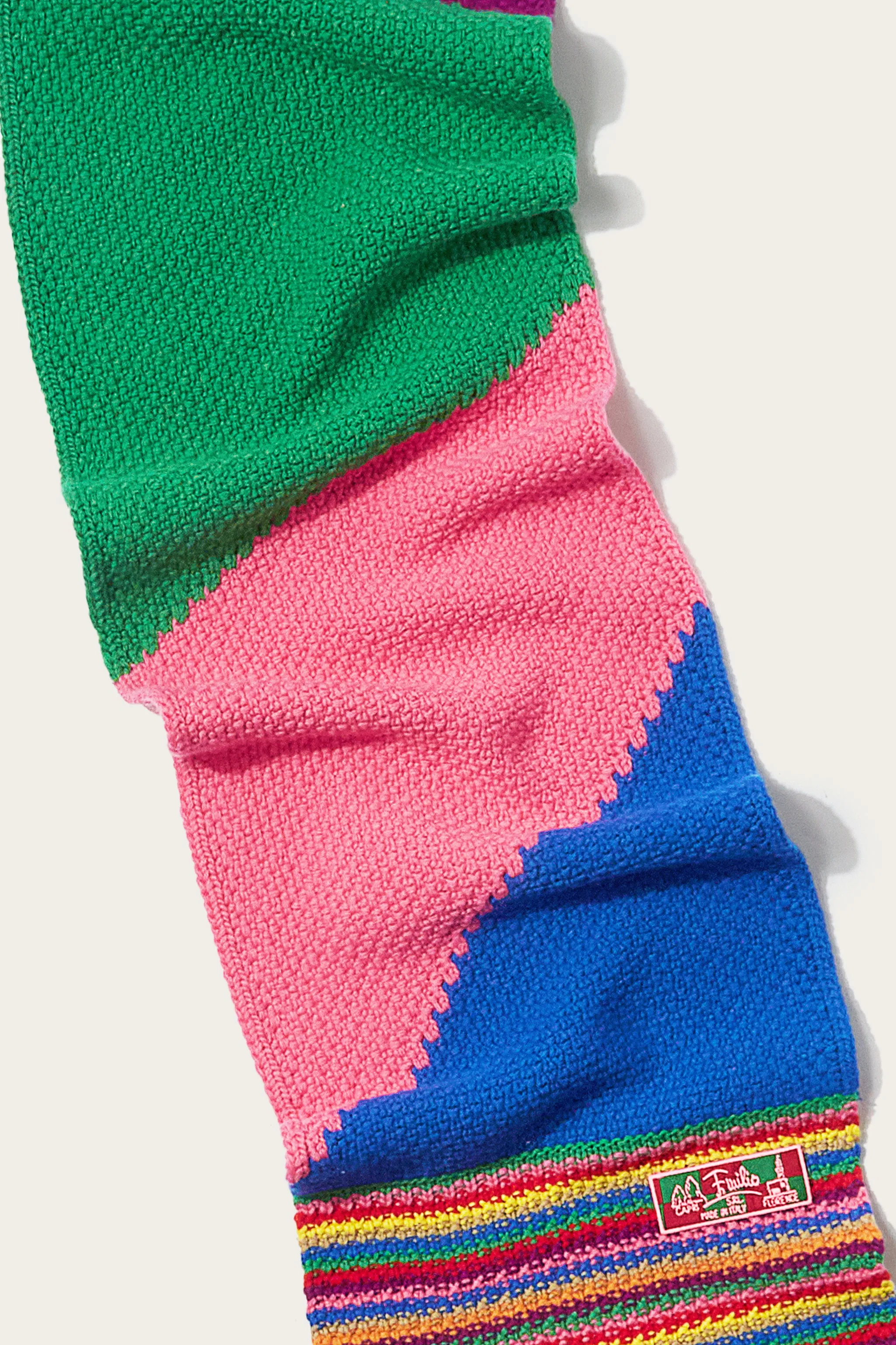 Colourblock Wool Scarf