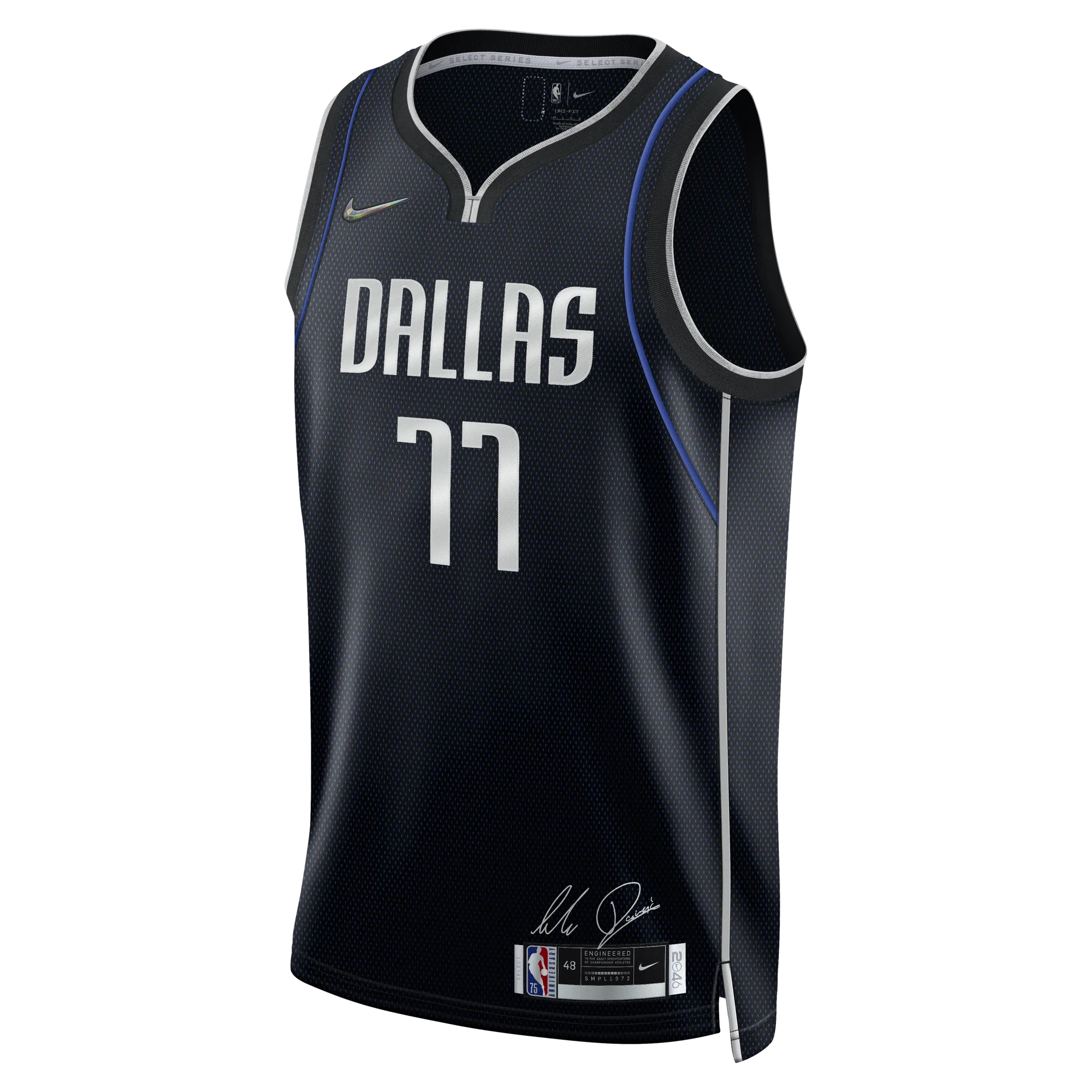 DALLAS MAVERICKS DONČIĆ ROTY BLACK JERSEY