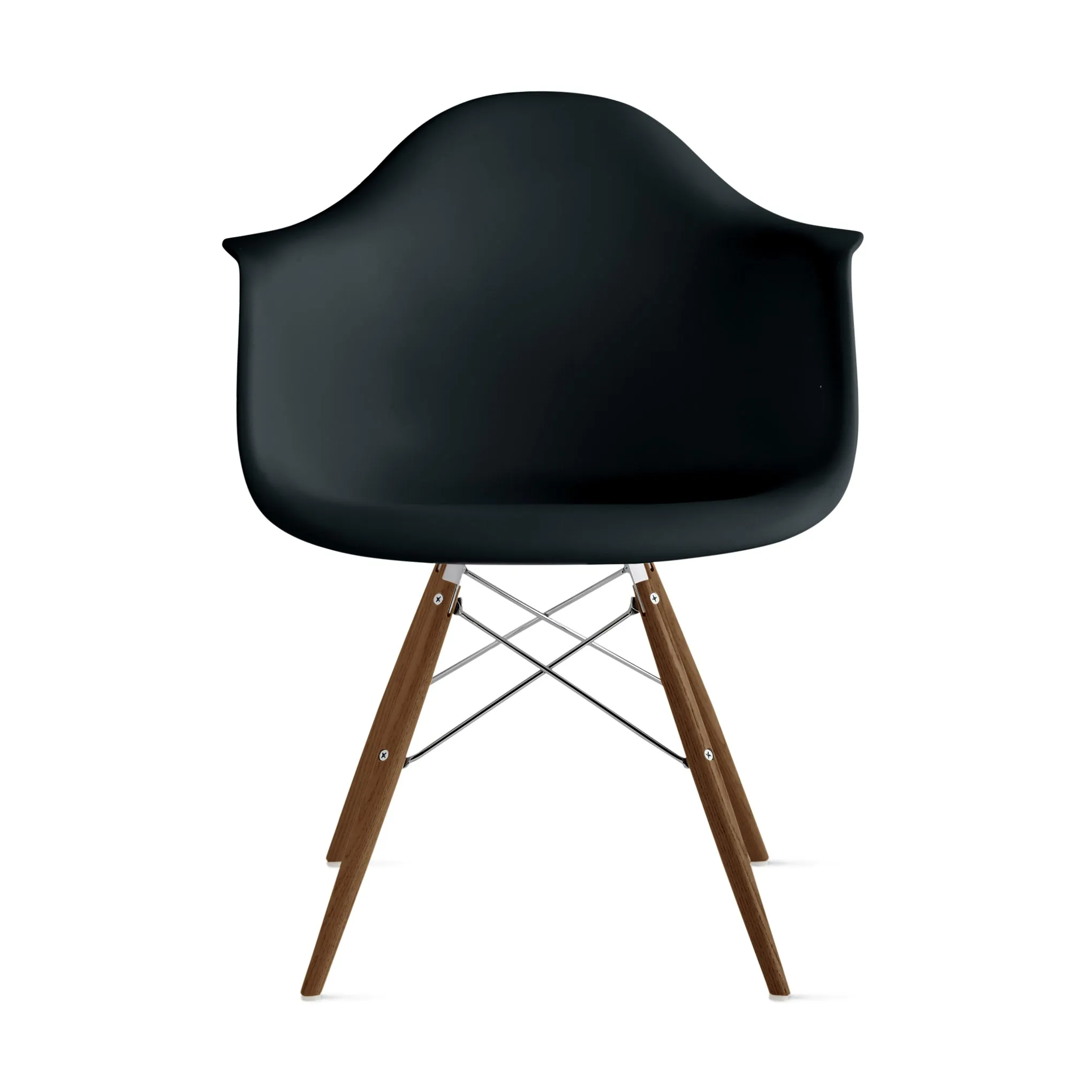 Eames® Molded Recycled Plastic Armchair from Herman Miller - Black