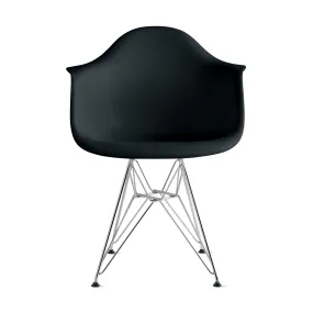 Eames® Molded Recycled Plastic Armchair from Herman Miller - Black