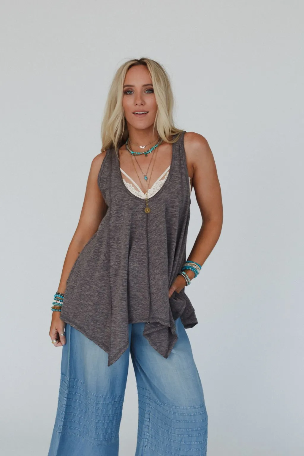 Elara Top - Charcoal