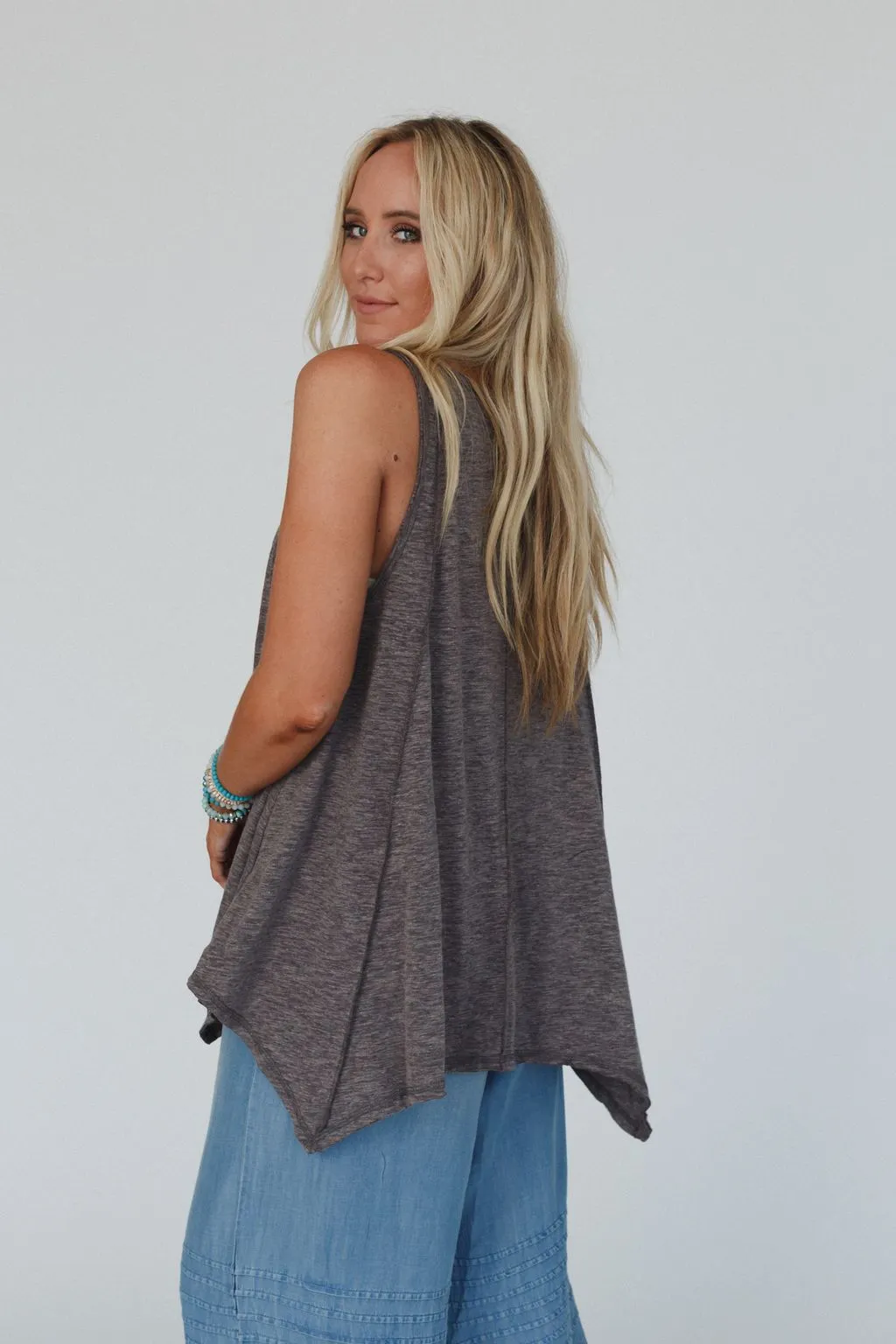 Elara Top - Charcoal