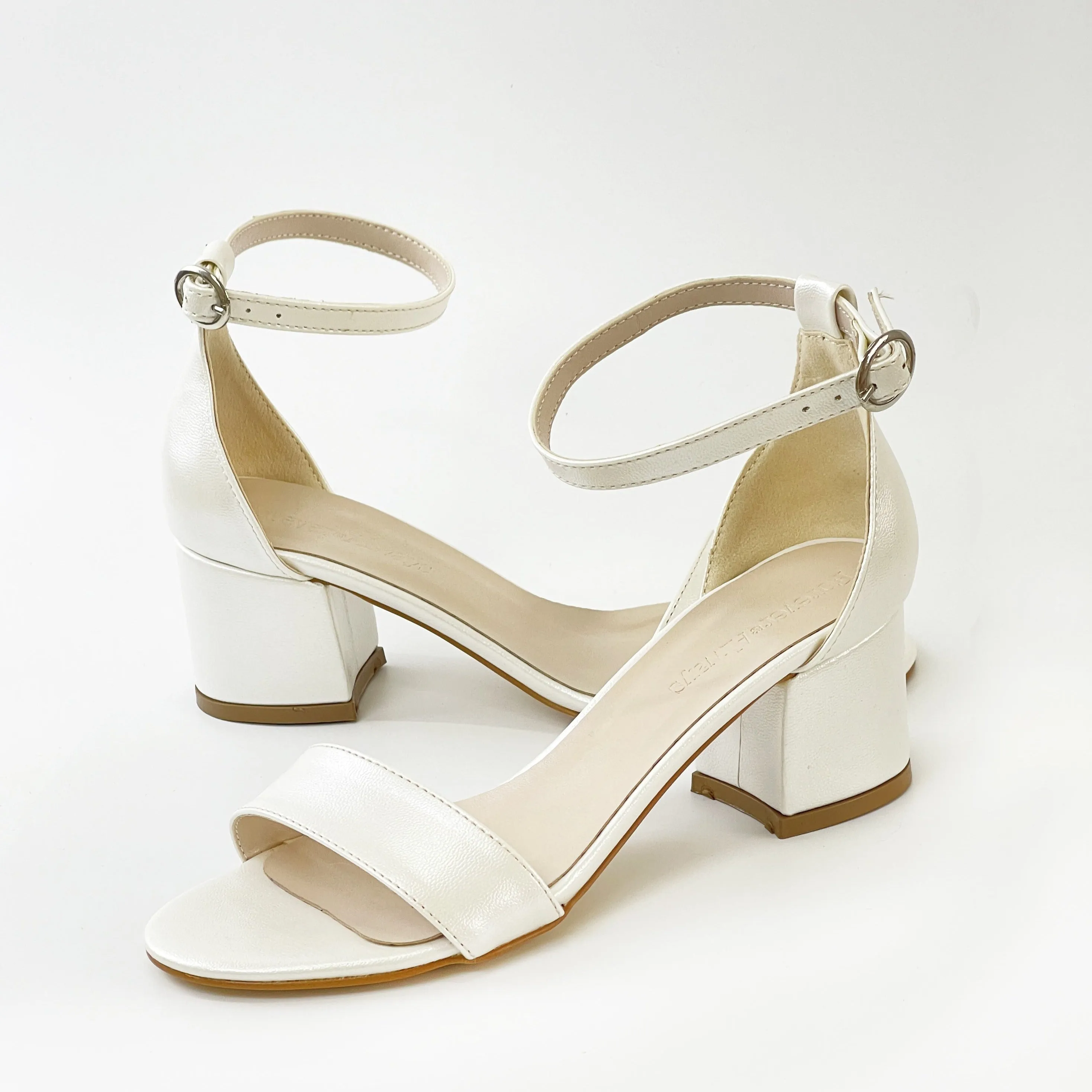 Ella - Ivory Low Heels