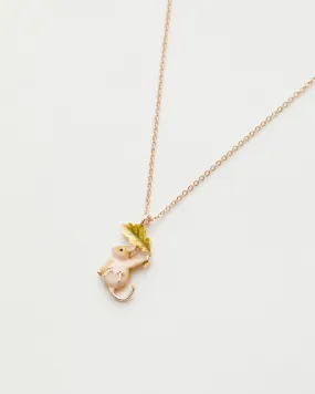 Enamel Dormouse Short Necklace