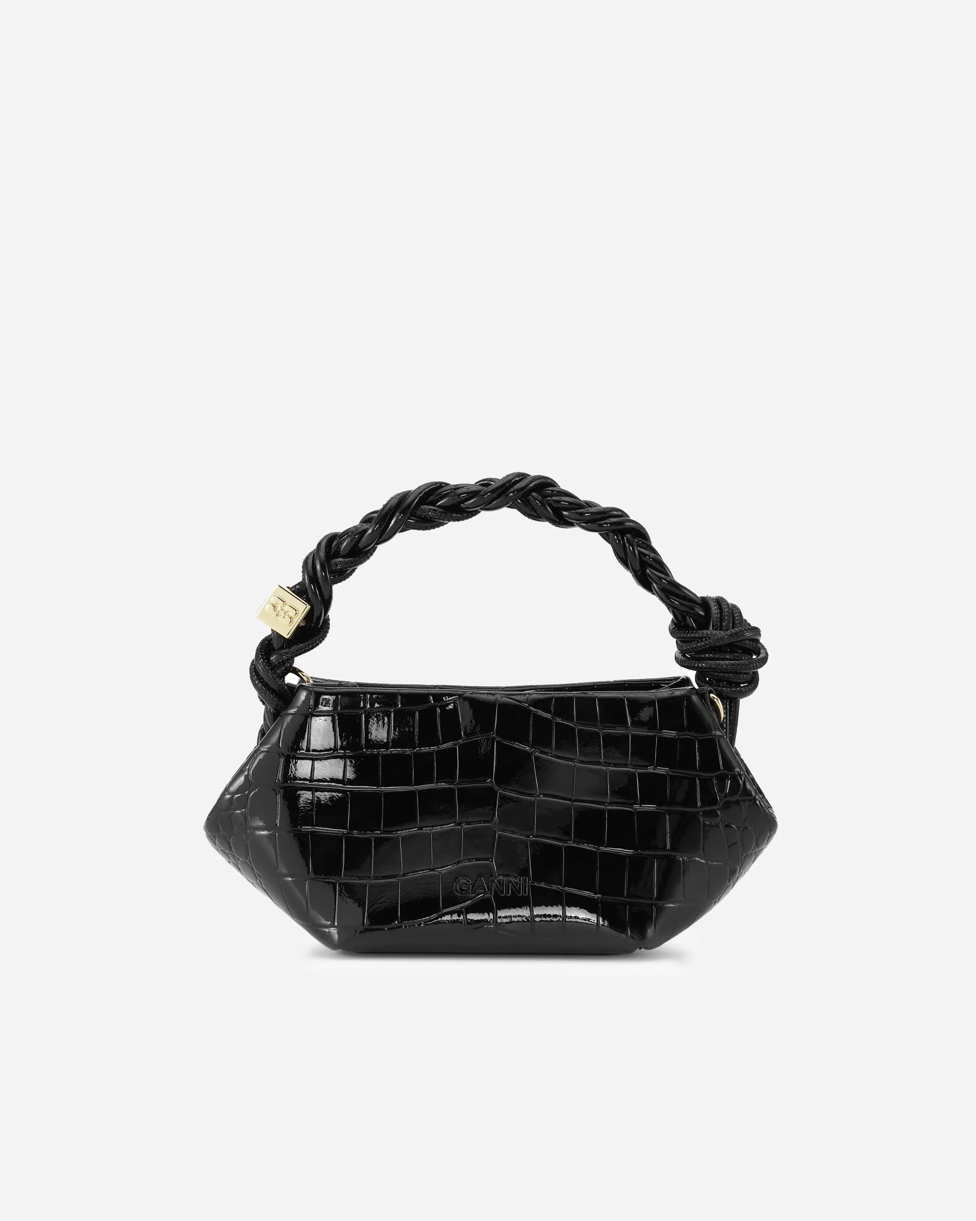 Ganni Bou Bag Mini Patent Croco