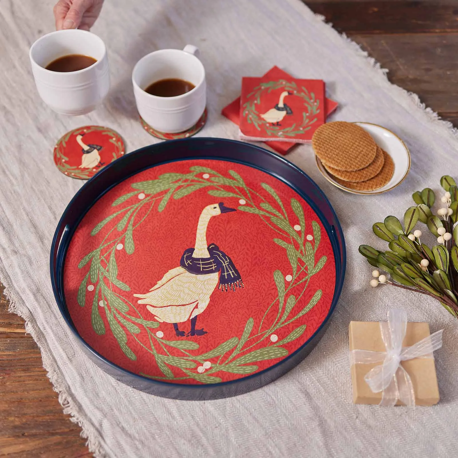 Goose 15 Inch Round Tray