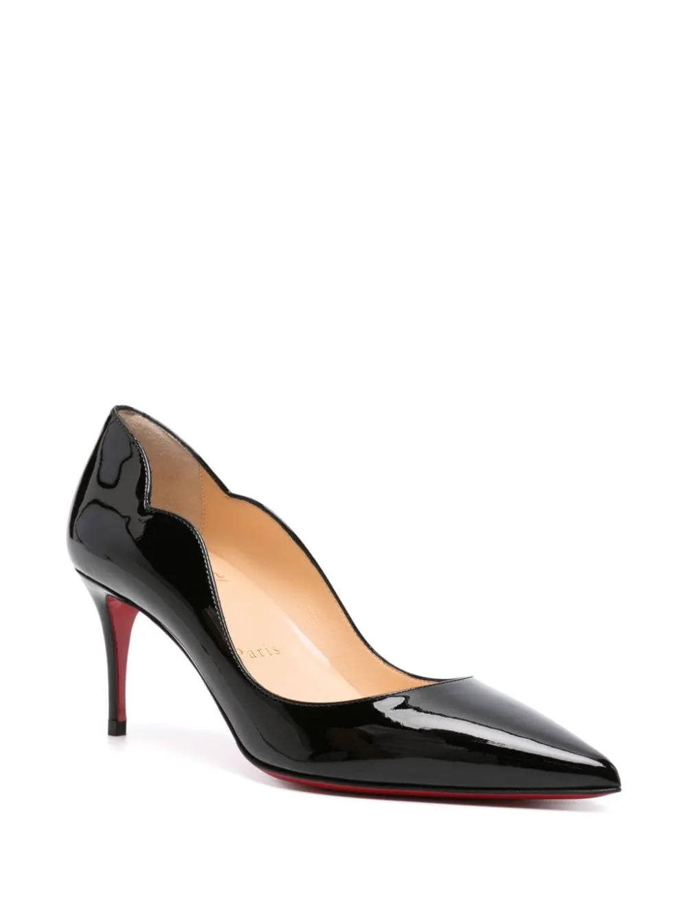 Hot Chick 70mm patent-finish pumps