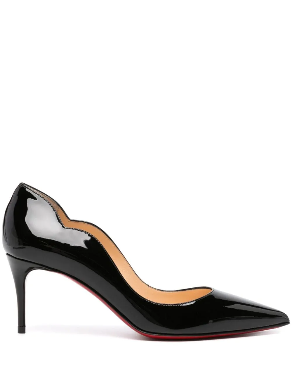 Hot Chick 70mm patent-finish pumps