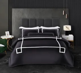 Hotelier Prestigio -  Onyx Black Quilt Cover