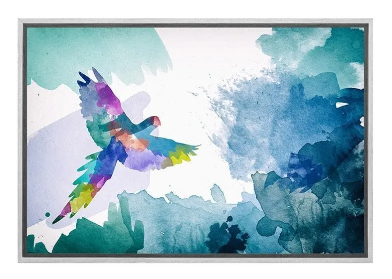 Jungle Parrot | Canvas Wall Art Print