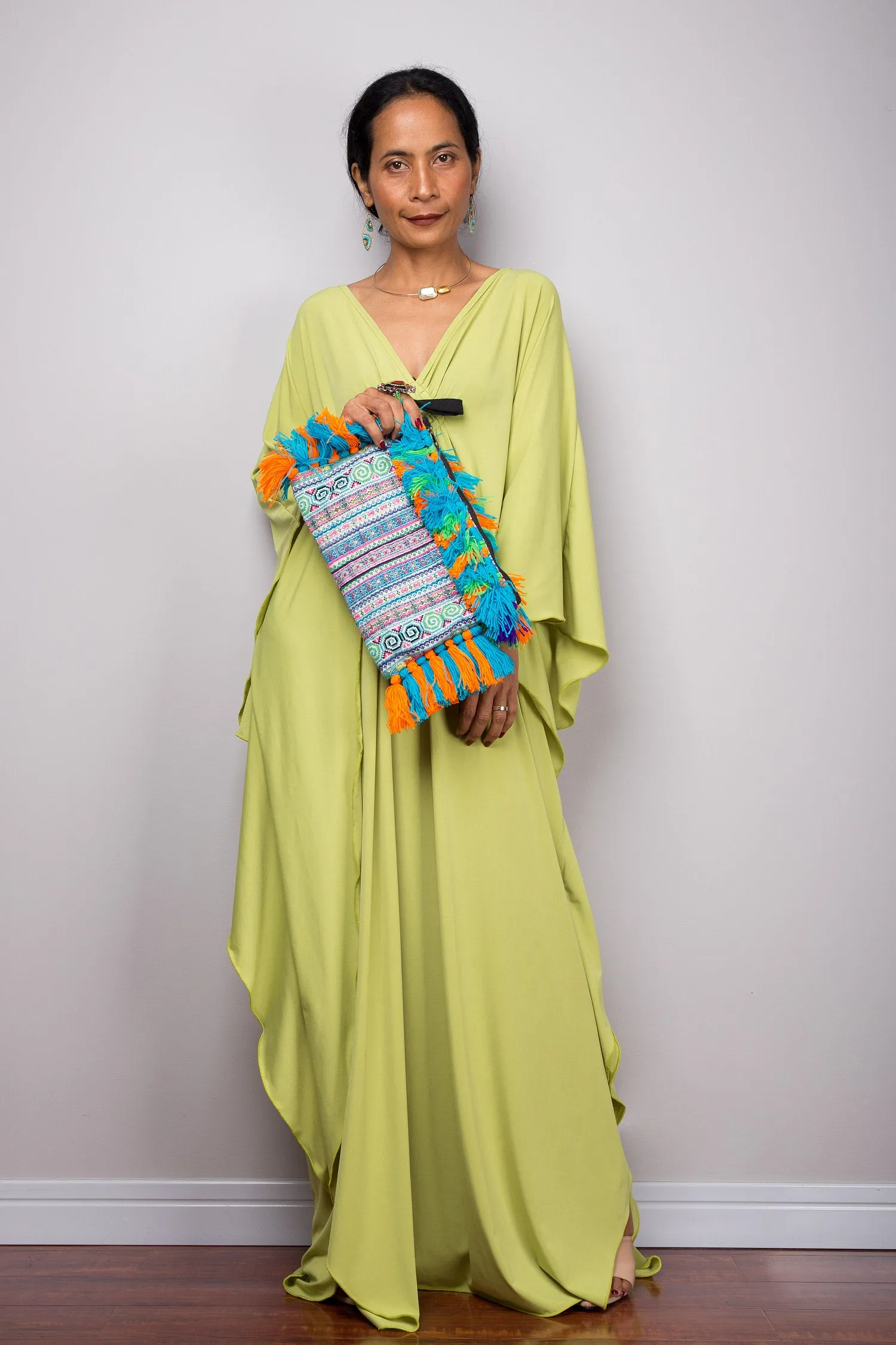 Lime green kaftan