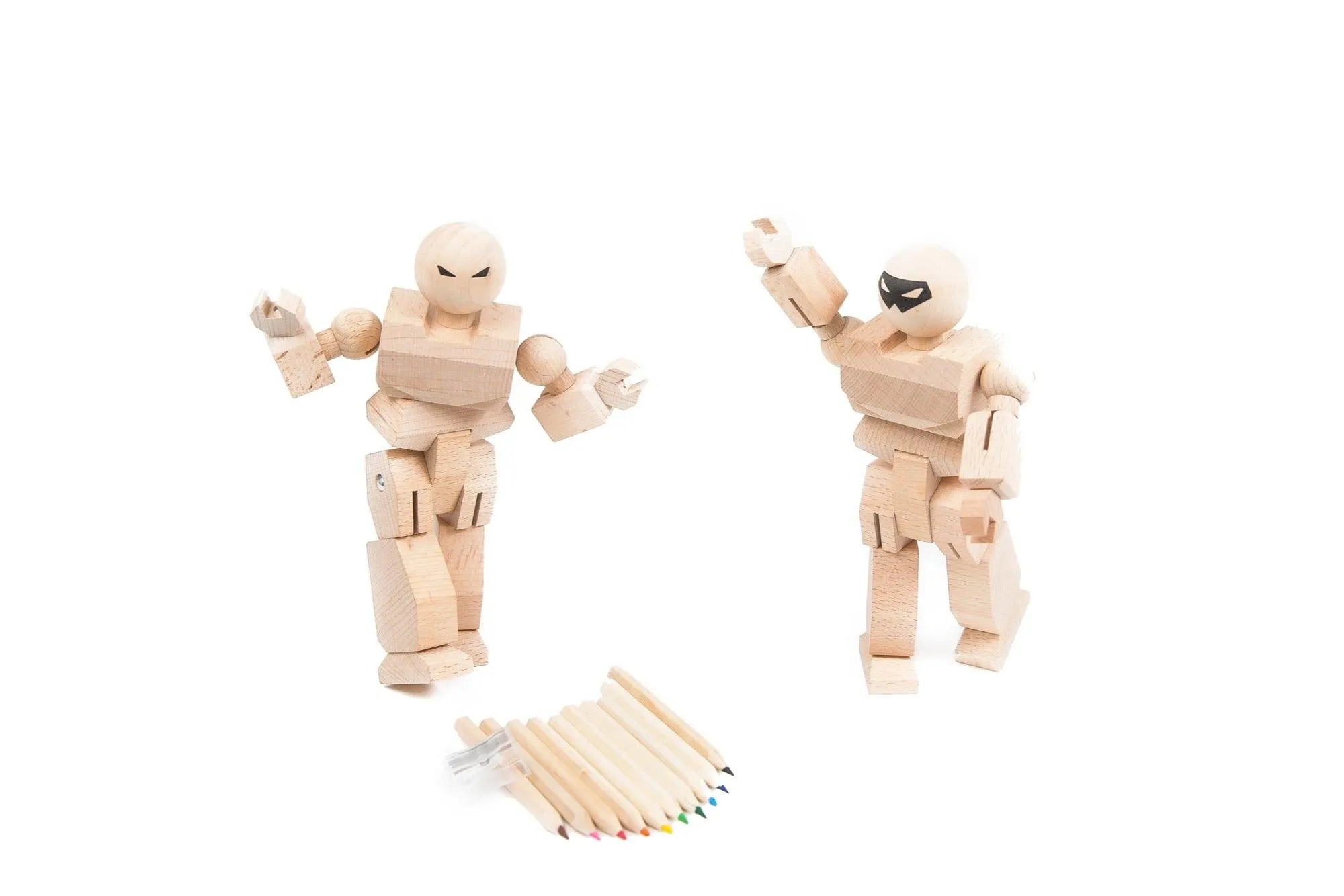 Make Your Own Wood Action Figure - 2 pack Color Kit