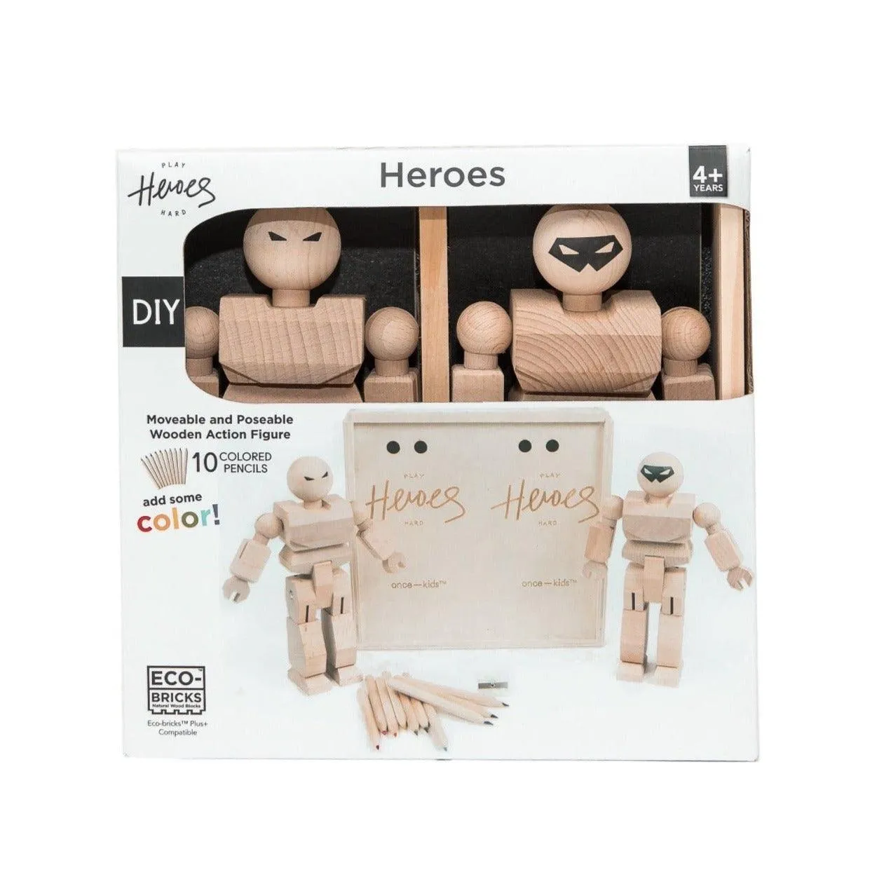 Make Your Own Wood Action Figure - 2 pack Color Kit