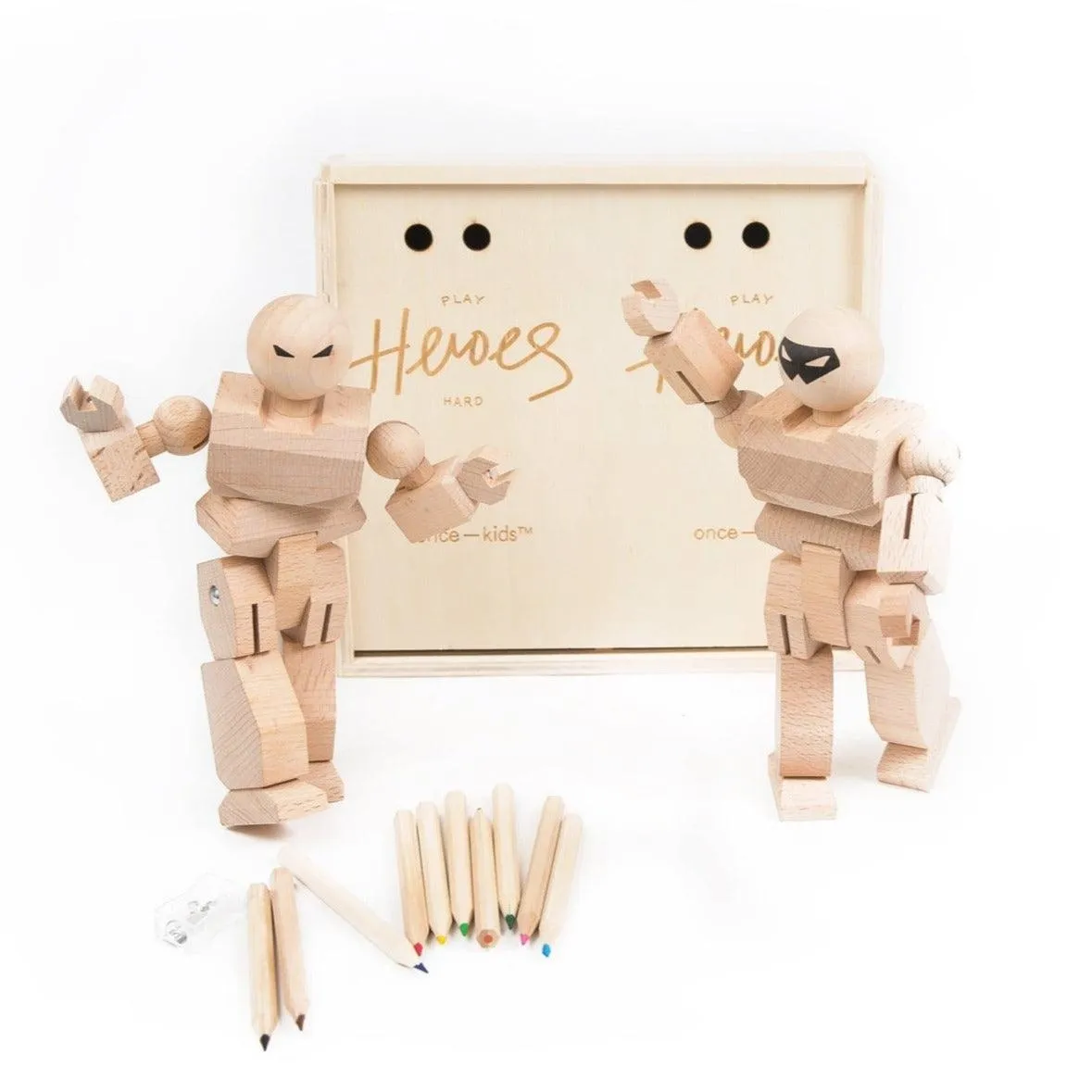 Make Your Own Wood Action Figure - 2 pack Color Kit