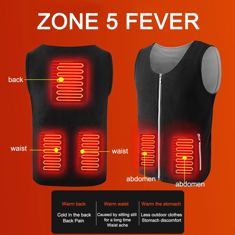 Men 9 Areas Zone Heated Jacket