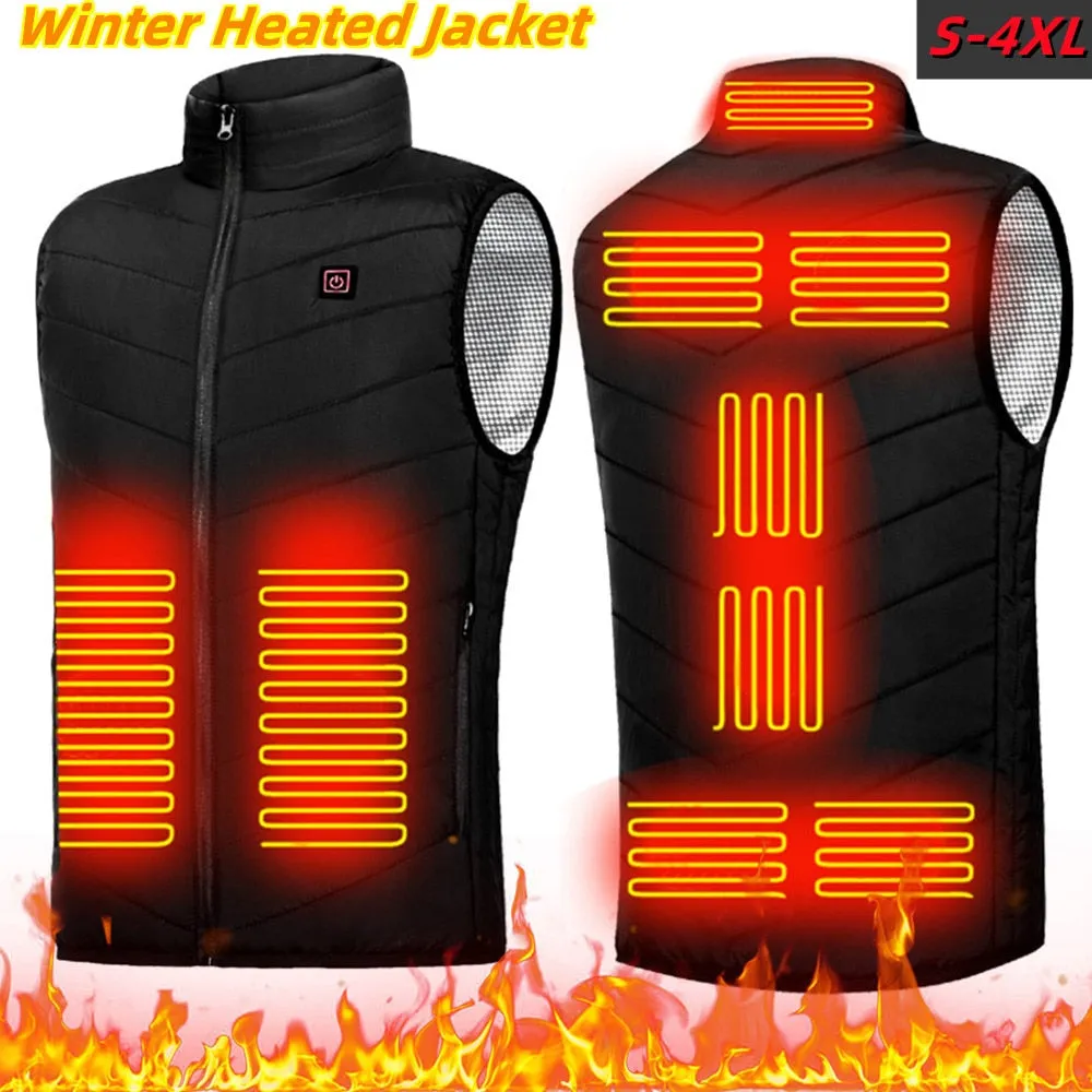 Men 9 Areas Zone Heated Jacket