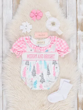 Merry & Bright Smocked Ruffle Bubble