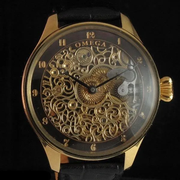 Omega Pocket Watch Movement Custom Watch Skeleton 1920s