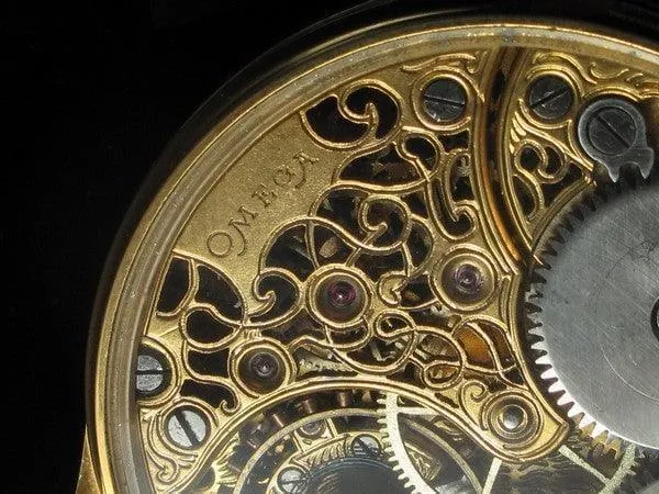 Omega Pocket Watch Movement Custom Watch Skeleton 1920s