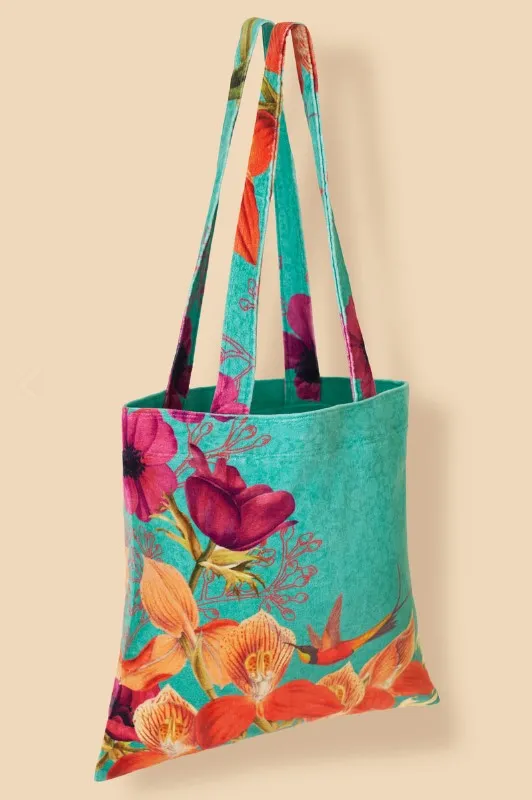 POWDER DESIGN VELVET TOTE - MULTI - TOT13