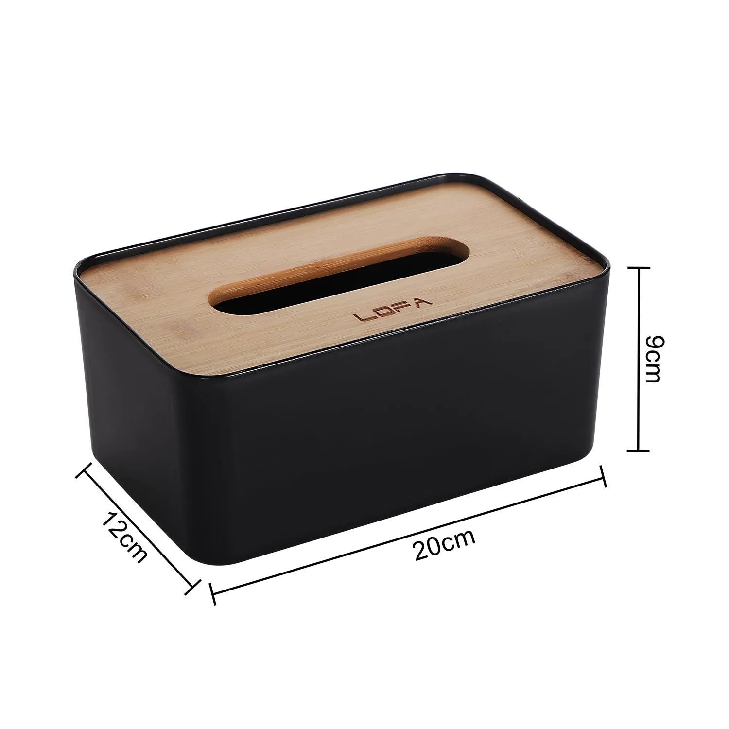 Premium Wooden Lid Tissue Holder