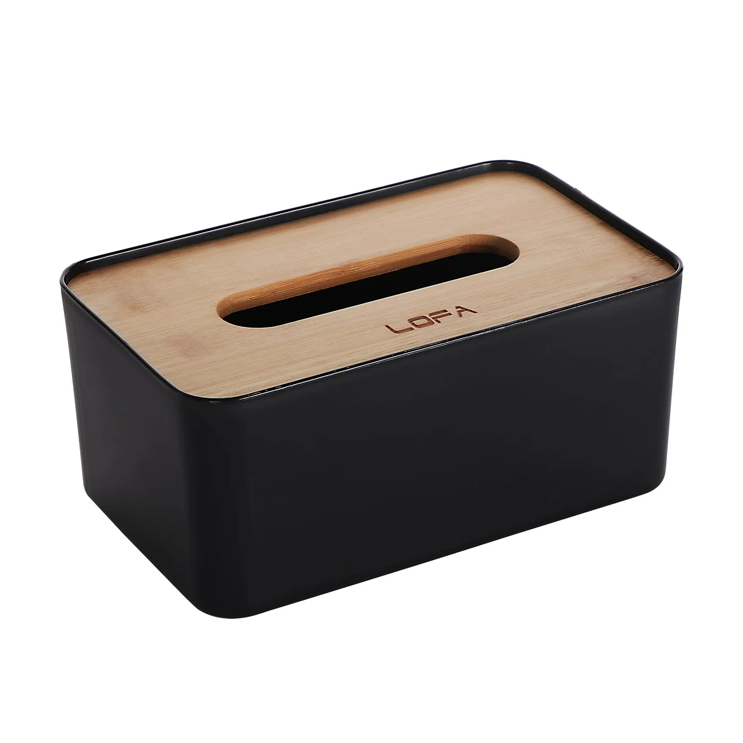 Premium Wooden Lid Tissue Holder