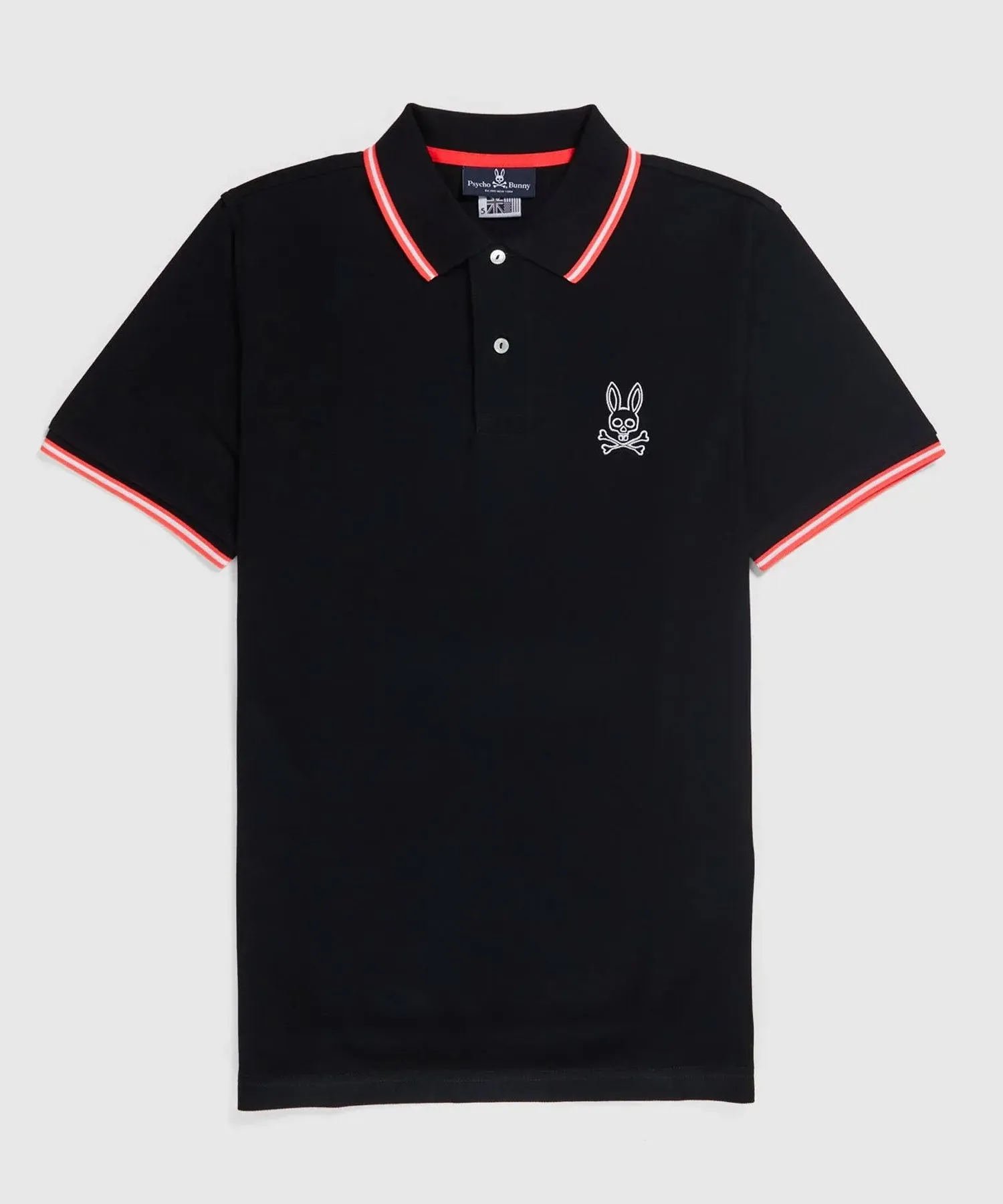 Psycho Bunny Gresham Embroidered Polo - Black