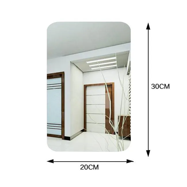 Rectangle Self Adhesive Mirror Sticker (20 X 30 CM)