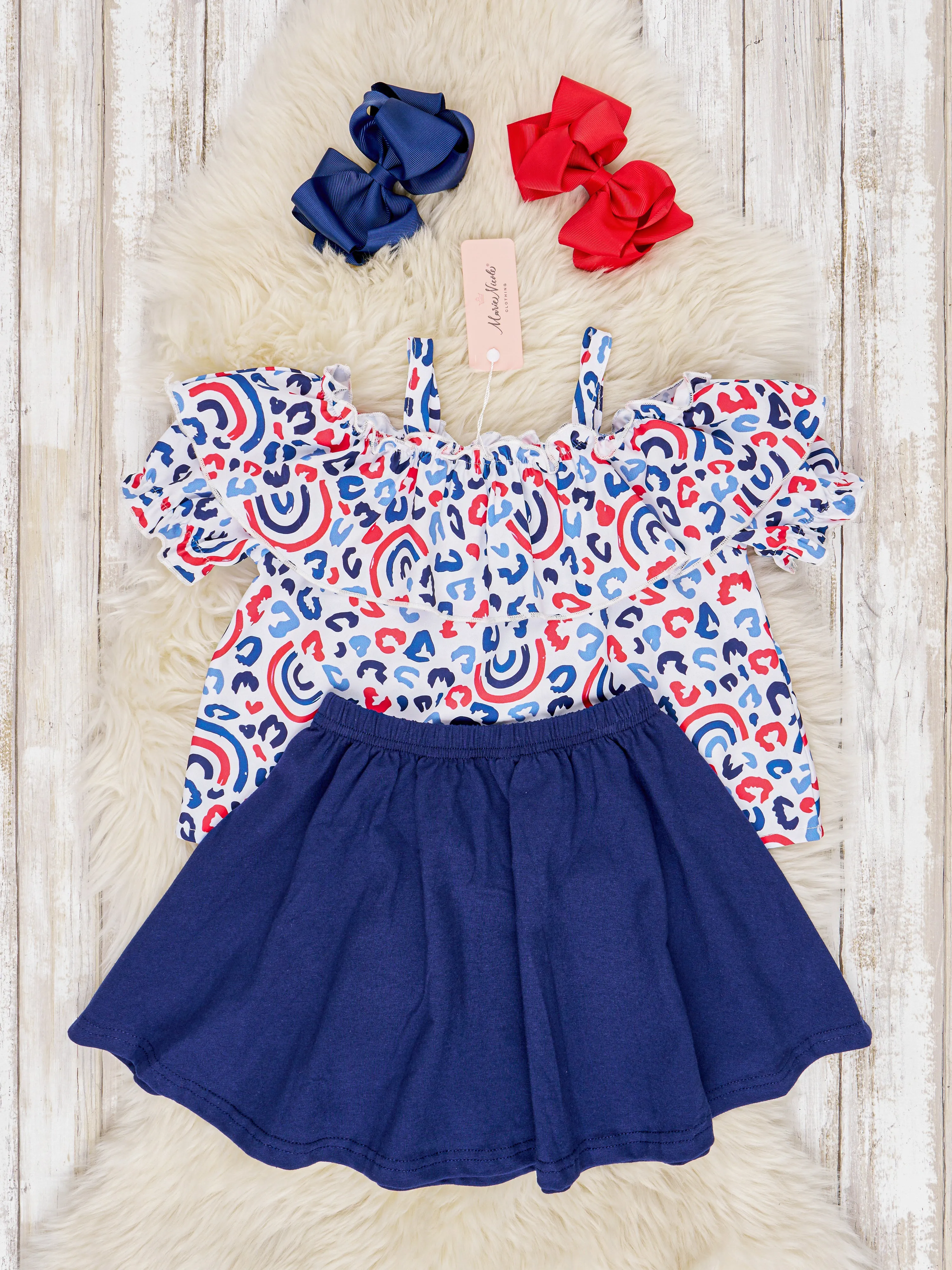 Red & Blue Rainbow Outfit