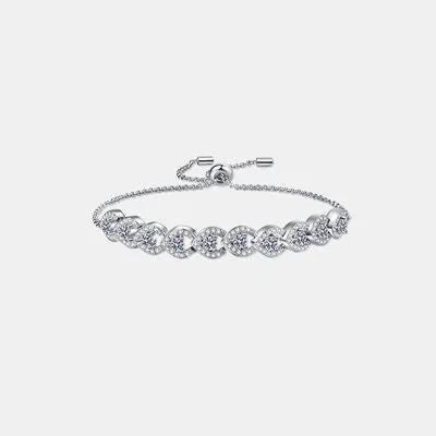 Stunning 1 Carat Moissanite 925 Sterling Silver Bracelet – Timeless Elegance