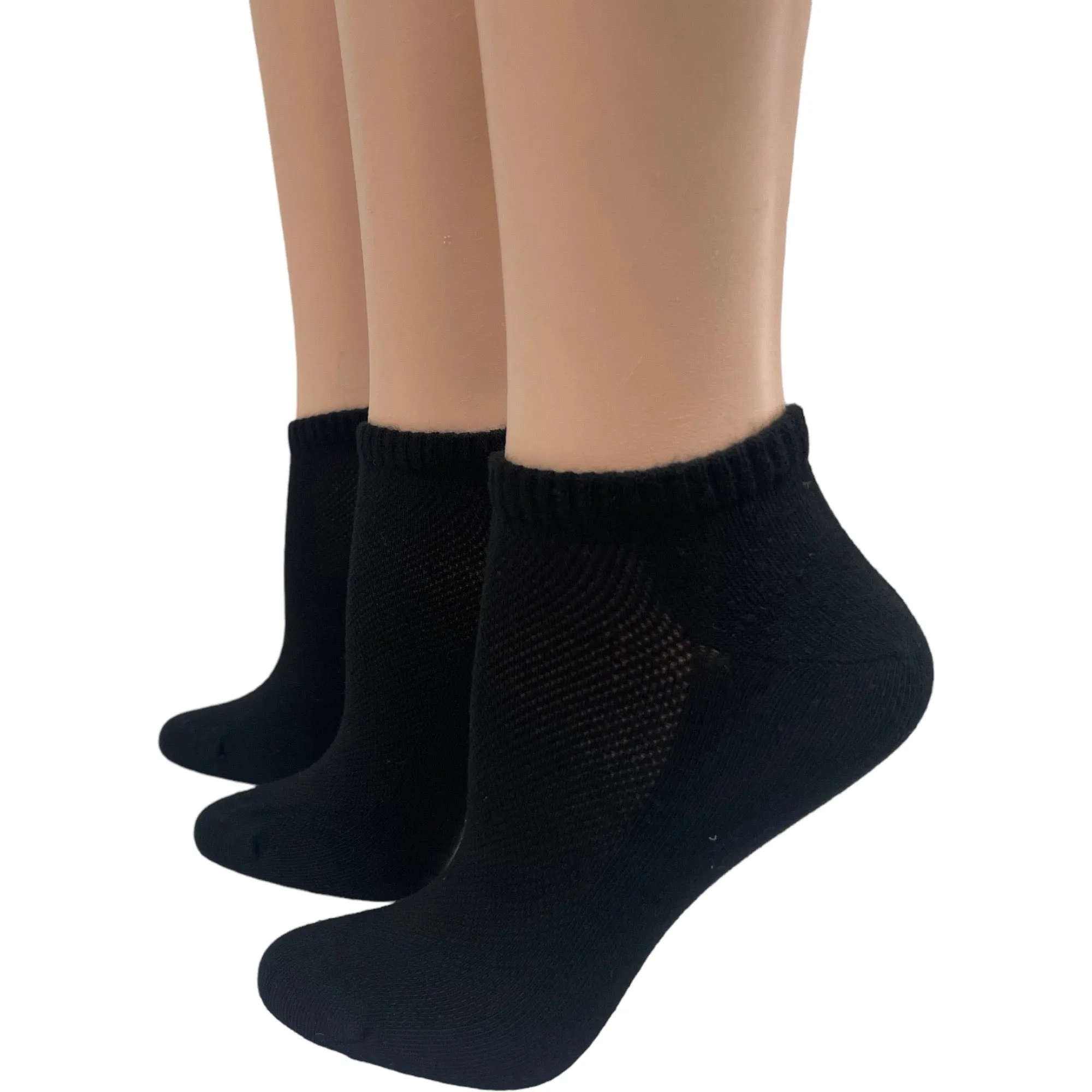 Unisex No Show Anklet Cool Max Socks - 3 Pair Pack