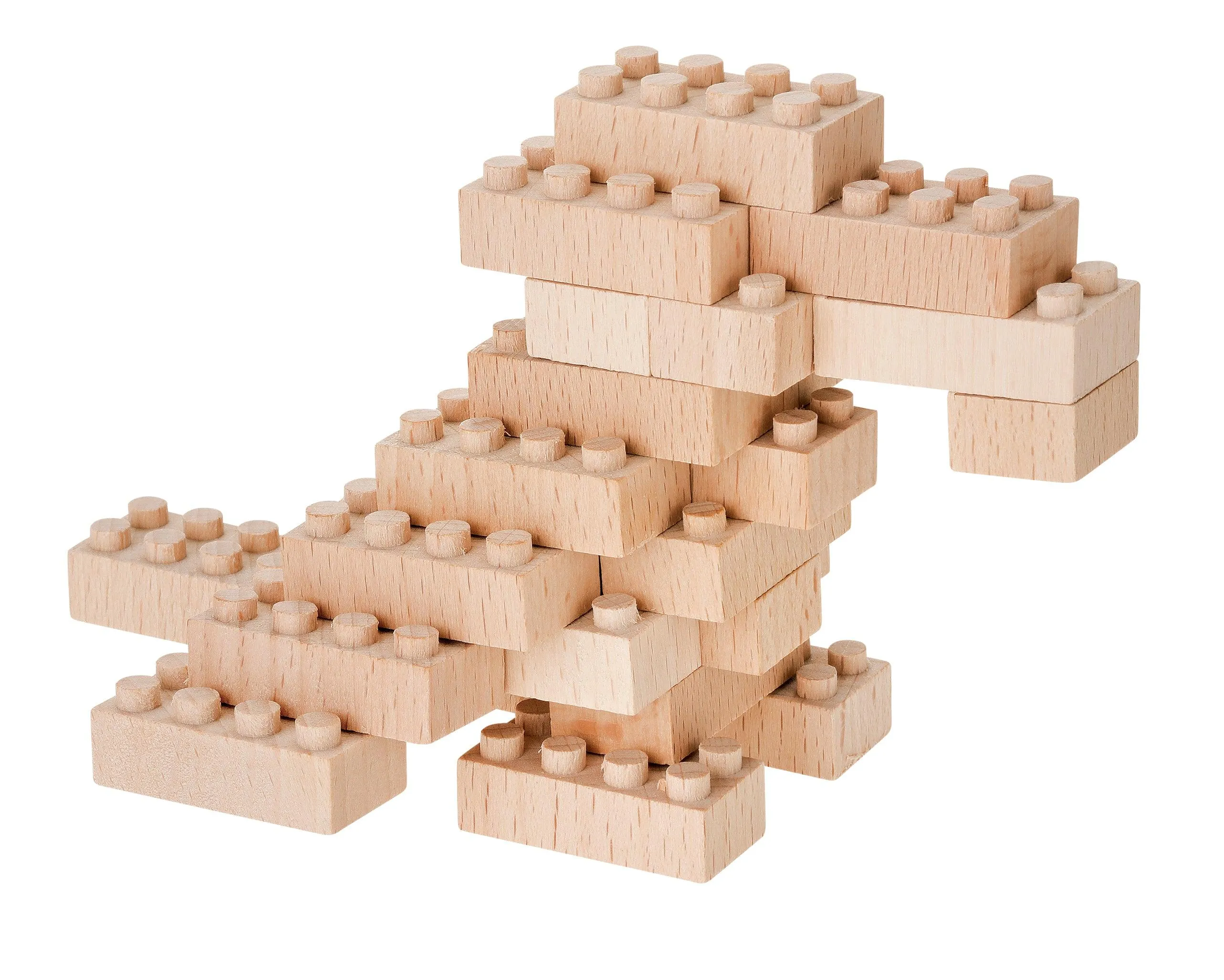 Wood Bricks 3 in 1 Builds - Exotic Birds