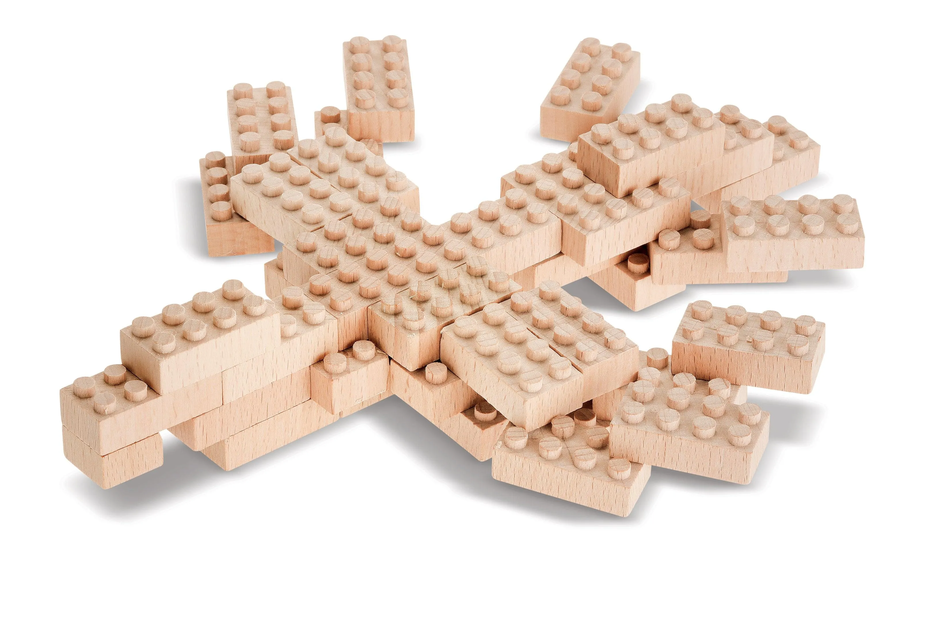 Wood Bricks 3 in 1 Builds - Exotic Birds